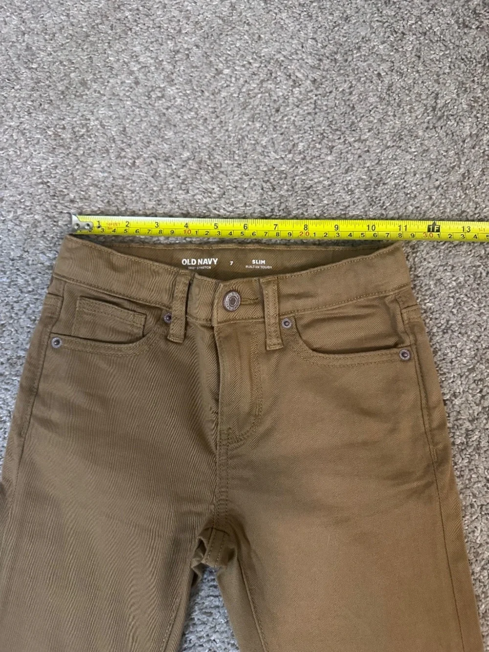Boys Size 7 Old Navy Brown 360 Stretch Pants